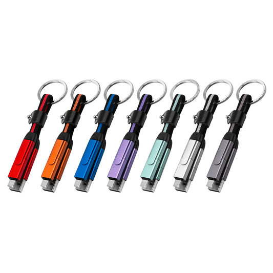 T-K09 6-in-1 fast charging keychain cable (Type B) (charging + data transmission)