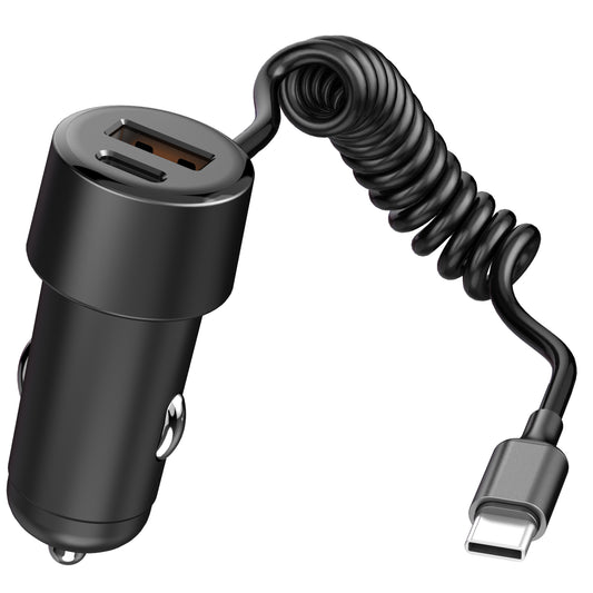 CARSE04 Car Charger with 1.5M TypeC Cable Total 48W