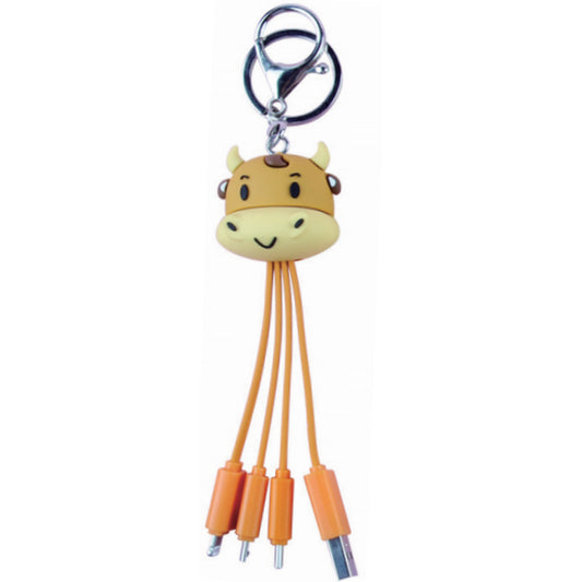 AT03 Cow Keychain 3In1 Cable