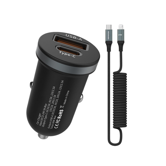 CS301-CA Car Dual USB Charger 2PORT USB-A&Type-C