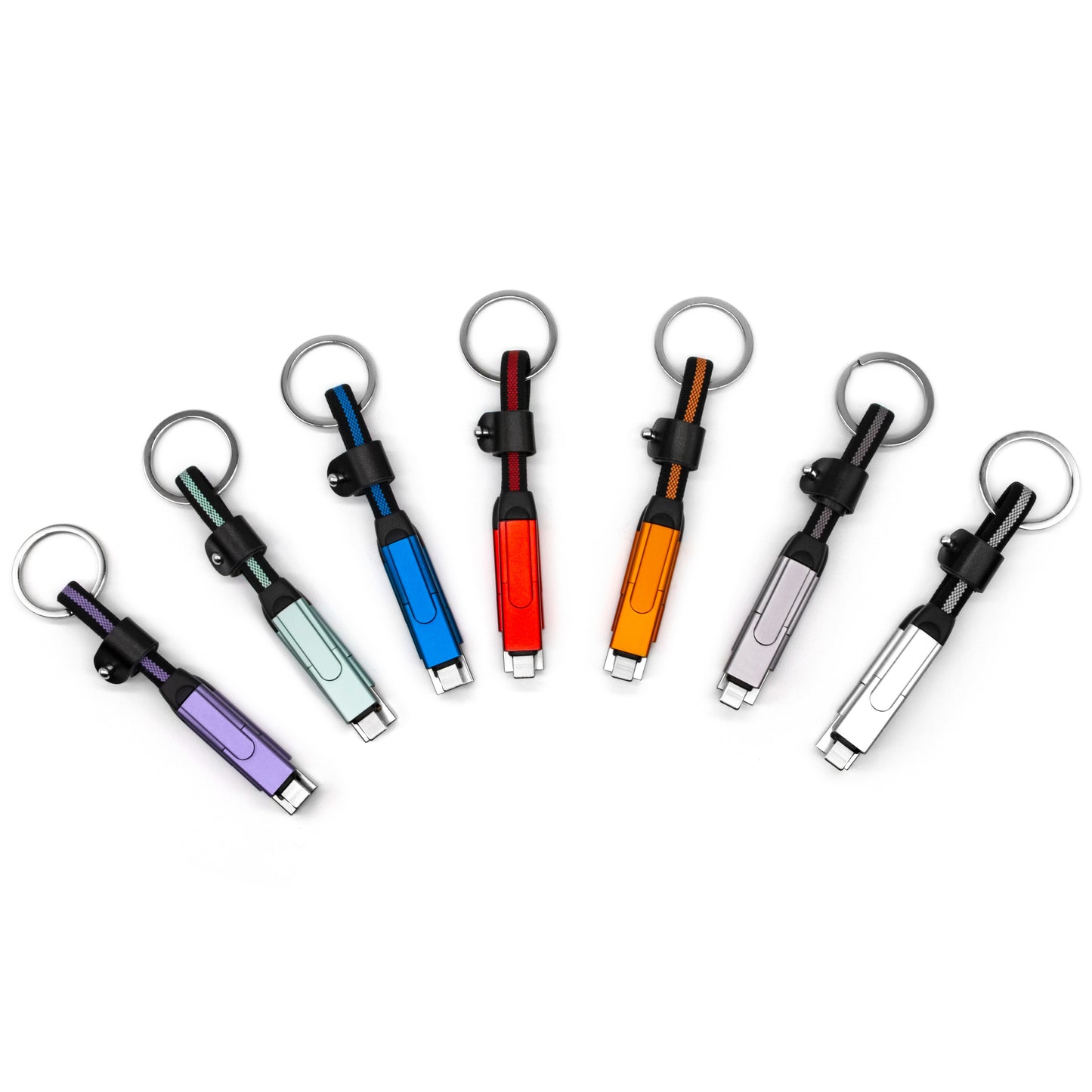 T-K09 6-in-1 fast charging keychain cable (Type B) (charging + data transmission)