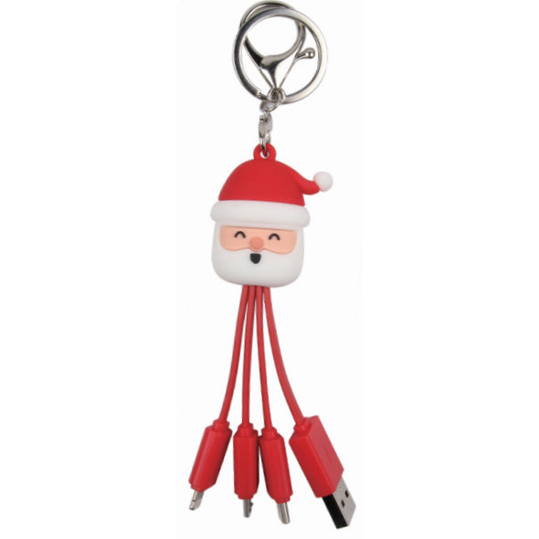 XMAX02 Santa Claus Keychain 3In1 Cable