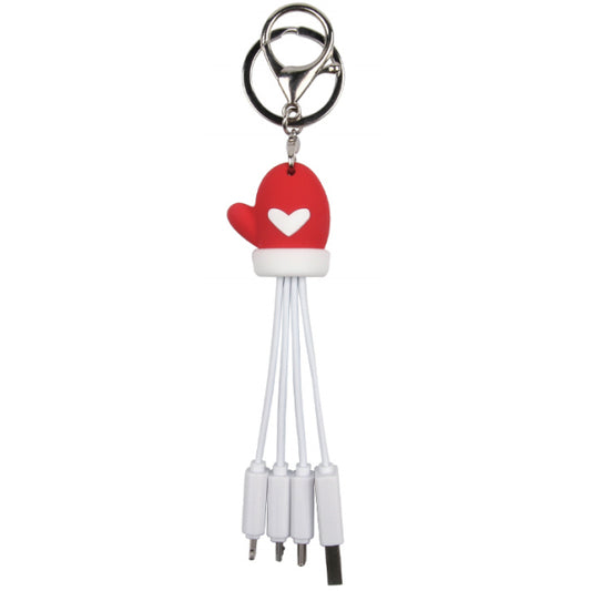 XMAX03 Christmas Glove Keychain 3In1 Cable